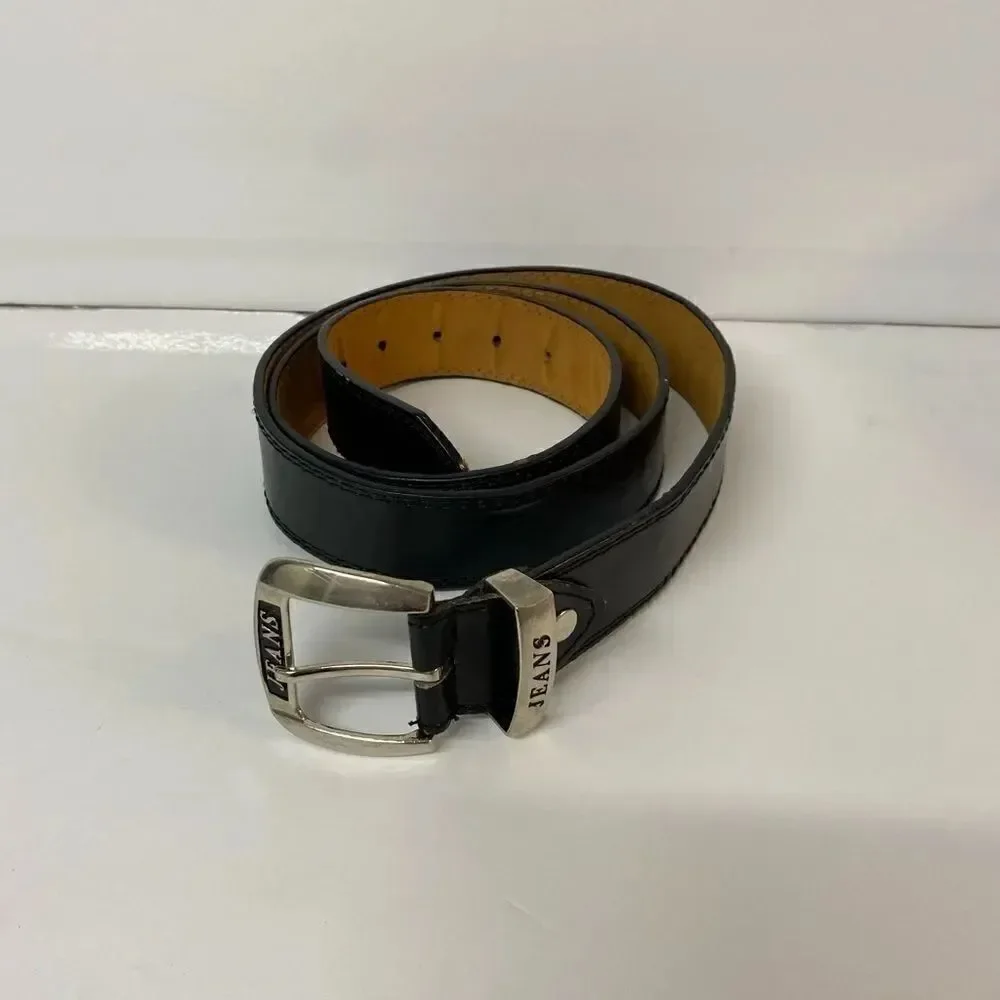 Man casual belts regular buckle leather belt